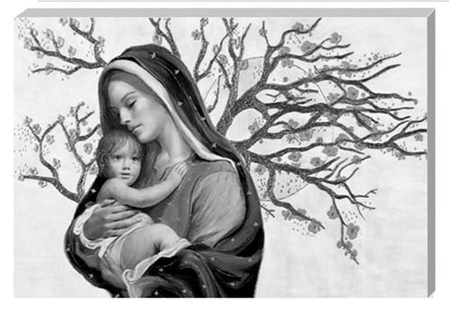 Capezzale intelaiato su tela h3 Madonna con Bambino - brunelleschi