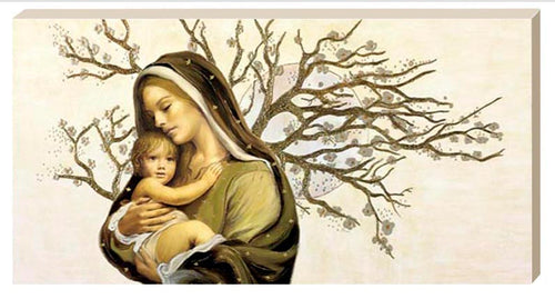 Capezzale intelaiato su tela h3 Madonna con Bambino - brunelleschi