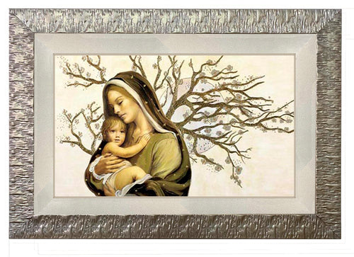 Capezzale moderno con cornice e pass. Madonna con Bambino - brunelleschi