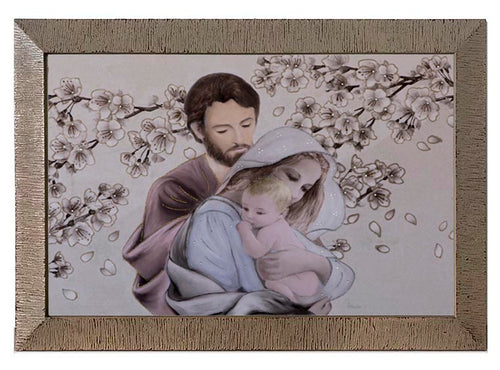 Capezzale moderno con cornice Sacra Famiglia - brunelleschi