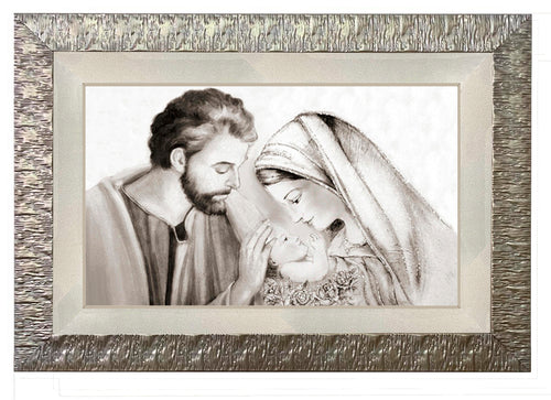 Capezzale moderno con cornice e pass. Sacra Famiglia - brunelleschi