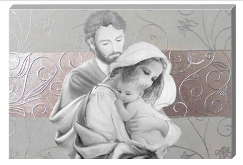 Capezzale intelaiato su tela h3 Sacra Famiglia - brunelleschi