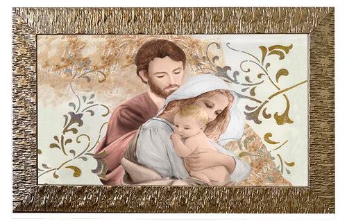 Capezzale moderno con cornice Sacra Famiglia - brunelleschi