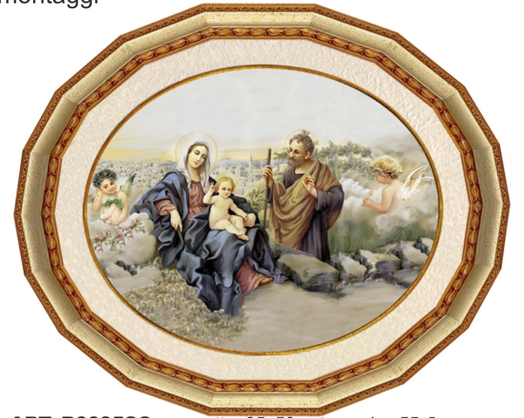 FACCIOLLI QUADRO SACRA FAMIGLIA  28X28CM - Favola in tavola