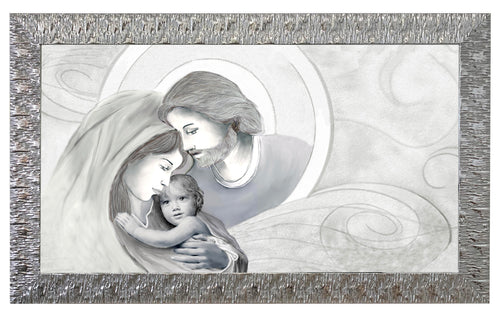 Capezzale moderno con cornice Sacra Famiglia - brunelleschi