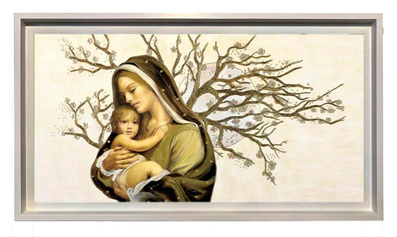 Capezzale con cornice a L Madonna con Bambino - brunelleschi