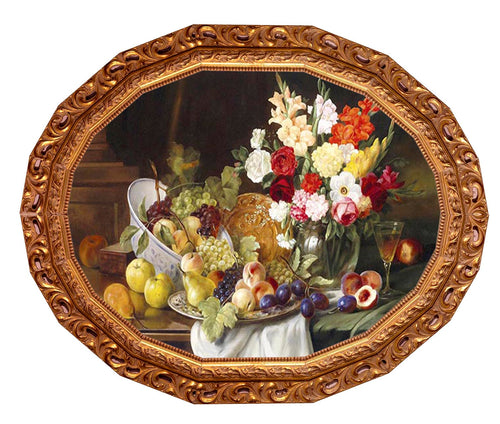 Dipinto ovale a medaglione - brunelleschi