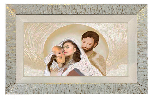 Capezzale moderno con cornice e pass. Sacra Famiglia - brunelleschi