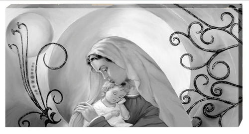 Capezzale intelaiato su tela h3 Madonna con Bambino - brunelleschi