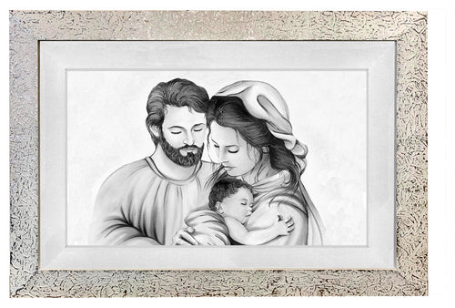 Capezzale moderno con cornice e pass. Sacra Famiglia - brunelleschi