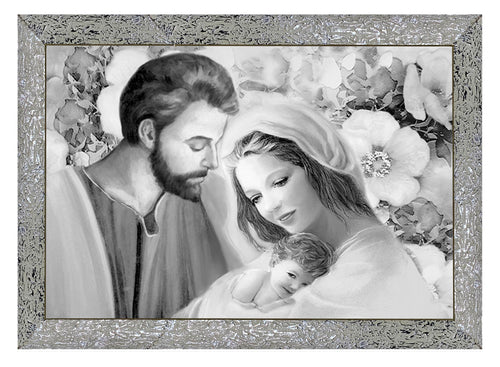 Capezzale moderno con cornice Sacra Famiglia - brunelleschi