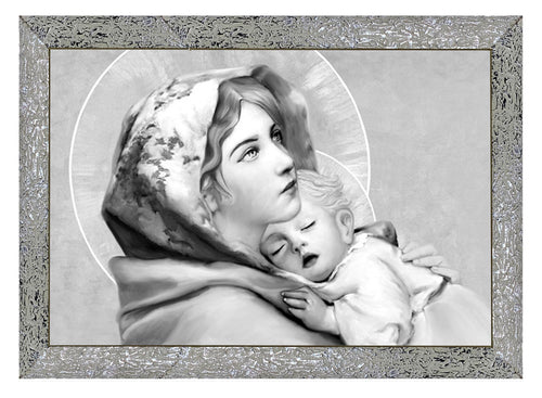 Capezzale moderno con cornice Madonna con Bambino - brunelleschi