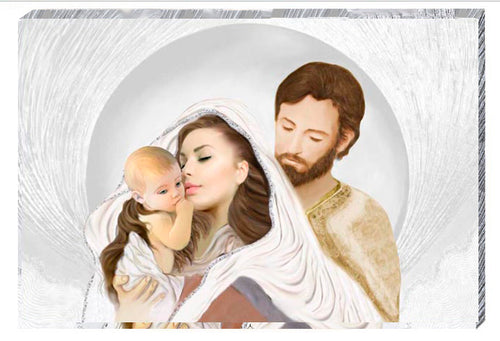 Capezzale intelaiato su tela h3 Sacra Famiglia - brunelleschi