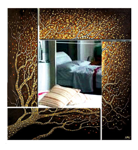 Specchiera artistica dipinta a mano - brunelleschi