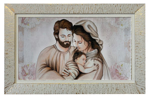 Capezzale moderno con cornice e pass. Sacra Famiglia - brunelleschi