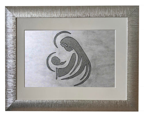 Capezzale moderno con cornice e pass. Madonna con Bambino - brunelleschi