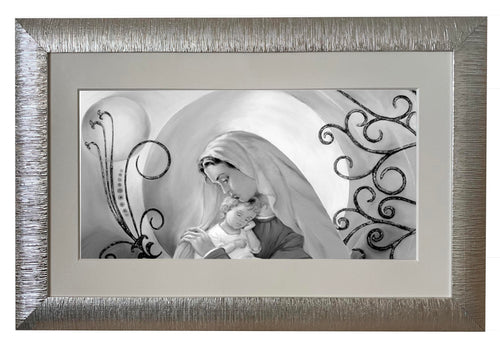 Capezzale moderno con cornice e pass. Madonna con Bambino - brunelleschi