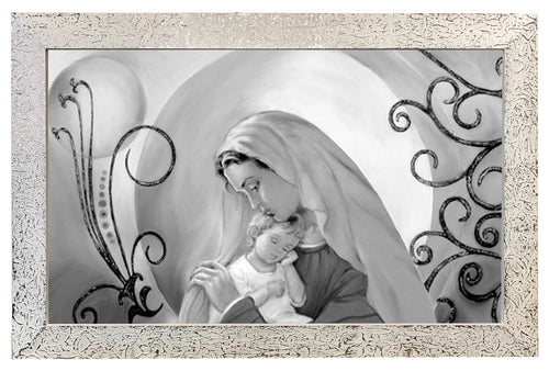 Capezzale moderno con cornice Madonna con Bambino - brunelleschi