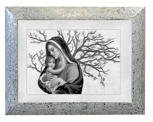 Capezzale moderno con cornice e pass. Madonna con Bambino - brunelleschi
