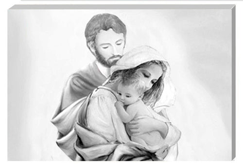 Capezzale intelaiato su tela h3 Sacra Famiglia - brunelleschi