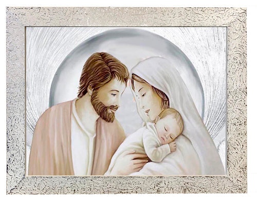 Capezzale moderno con cornice Sacra Famiglia - brunelleschi