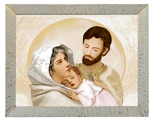 Capezzale moderno con cornice Sacra Famiglia - brunelleschi