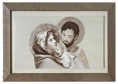 Capezzale moderno con cornice e pass. Sacra Famiglia - brunelleschi