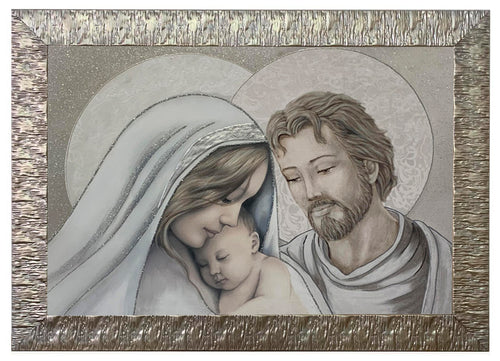 Capezzale moderno con cornice Sacra Famiglia - brunelleschi