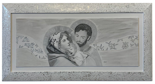 Capezzale moderno con cornice e pass. Sacra Famiglia - brunelleschi