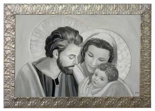 Capezzale moderno con cornice Sacra Famiglia - brunelleschi