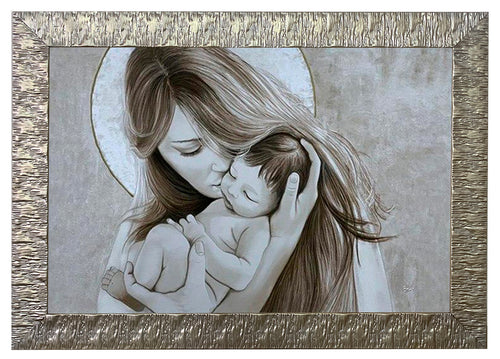 Capezzale moderno con cornice Madonna con Bambino - brunelleschi