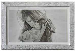 Capezzale moderno con cornice e pass. Madonna con Bambino - brunelleschi