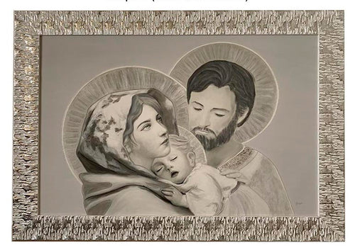 Capezzale moderno con cornice Sacra Famiglia - brunelleschi