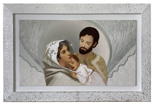 Capezzale moderno con cornice e pass. Sacra Famiglia - brunelleschi