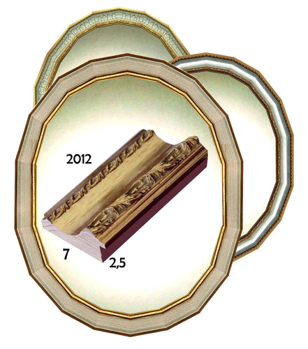 Specchiera ovale a medaglione - brunelleschi